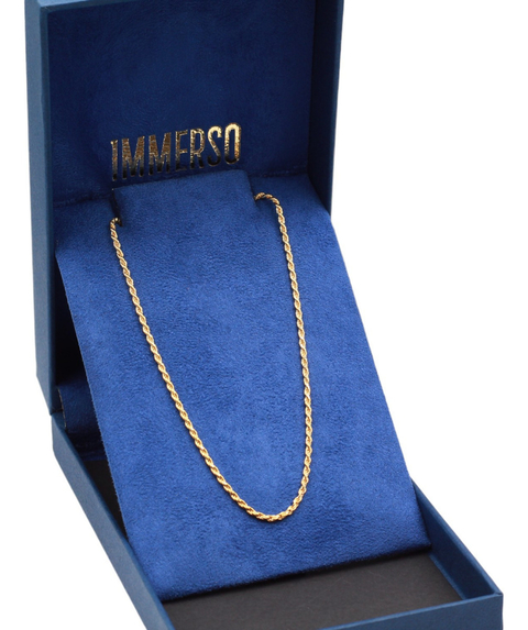 Corrente De Prata 925 Banhada A Ouro 18k Cordão Baiano 60cm