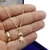 Corrente Prata 925 Banhada a ouro 18k Veneziana 45cm + Filho - Immerso Joias em prata 925 com banho de Ouro 18k de 20 milésimos