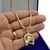 Corrente Prata 925 Banhada ouro 18k Veneziana + Ferradura G - comprar online