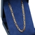 Corrente De Prata Banhada A Ouro 18k Fígaro 3x1 60cm - comprar online