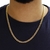 Corrente De Prata 925 Banhada A Ouro 18k Groumet Duplo 60cm - loja online