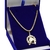 Corrente Prata 925 Banhada ouro 18k Veneziana + Ferradura G