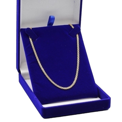 Corrente de Prata 925 Banhada ouro 18k Esteira Bismack 45cm