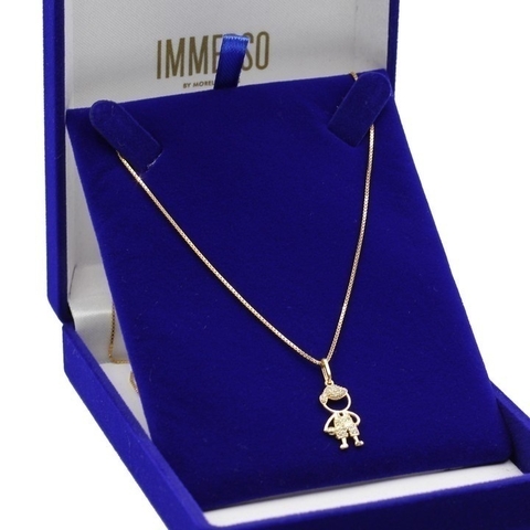 Corrente Prata 925 Banhada a ouro 18k Veneziana 45cm + Filho