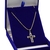 Corrente De Prata 925 Banhada Ouro 18k Baiano 70cm + Cruz Vz