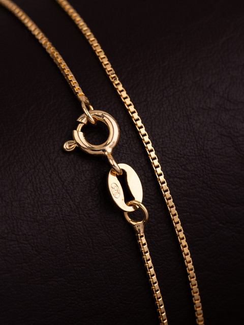 Corrente De Prata Banhada A Ouro 18k Veneziana 70cm - comprar online