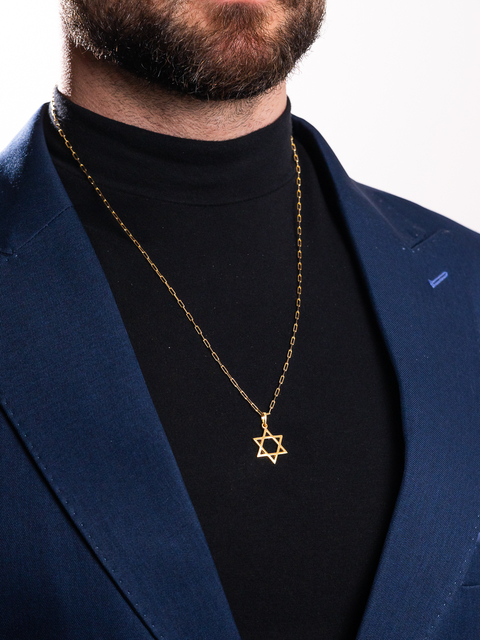 Corrente Prata 925 Banhada ouro 18k Elo alongado + E. Davi - comprar online