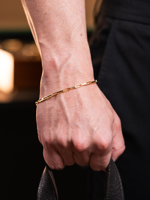 Pulseira De Prata 925 Banhada A Ouro 18k Veneziana 20cm - comprar online