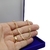 Corrente Prata 925 Banhada a ouro 18k Cadeado Longo Choker na internet