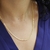 Corrente de Prata 925 Banhada ouro 18k Esteira Bismack 45cm - loja online