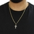 Corrente Prata 925 Banhada A Ouro 18k Piastrine 60cm + Cruz - loja online