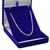 Corrente de Prata 925 Banhada a ouro 18k Piastrine 50cm 2mm