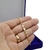 Corrente Prata 925 Banhada ouro 18k Elo alongado + Placa JC - Immerso Joias em prata 925 com banho de Ouro 18k de 20 milésimos