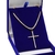 Corrente Prata 925 Banhada ouro 18k Veneziana 70cm + Cruz PL