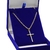 Corrente Prata 925 Banhada A Ouro 18k Elo Cadeado + Cruz Pl
