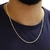 Corrente de Prata 925 Banhada a ouro 18k Groumet 60cm 2,2mm