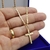 Corrente Prata 925 Banhada A Ouro 18k Piastrine 60cm + Cruz - comprar online