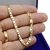 Pulseira De Prata 925 Banhada A Ouro 18k Piastrine 20cm 4,5m