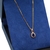 Conjunto Feminino De Prata Banhada A Ouro 18k Gota Azul 50cm - comprar online