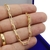 Pulseira de Prata 925 Banhada a ouro 18k Elo alongado 20cm - comprar online