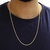 Corrente de Prata 925 Banhada a ouro 18k Groumet 70cm 2,2mm