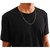 Corrente de Prata 925 Banhada a ouro 18k Elo quadrado 60cm - loja online