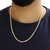Corrente De Prata 925 Banhada A Ouro 18k Piastrine 60cm 4,4m - loja online