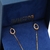 Conjunto Feminino De Prata Banhada A Ouro 18k Gota Azul 50cm - loja online