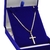 Corrente Prata 925 Banhada A Ouro 18k Piastrine 60cm + Cruz