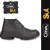 Bota Botina de Couro Monodensidade Com Elástico Sem Bico Crival Sul Nº43 - Maxi Distribuidora