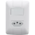 Conjunto 4x2 com 1Interruptor Simples e 1Tomada 2P+T 10A Aria Tramontina