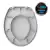 Assento Sanitário Oval Premium Universal Tupan Cinza Prata - loja online