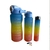 SET X 3 BOTELLAS PLASTICAS DEGRADE CELESTE Y NARANJA - comprar online