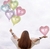 GLOBO CORAZON 18" 45 CM. TRANSLUCIDA. CELESTE FONDO PLATA - comprar online