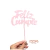 Cake topper fc Plastico ROSA - comprar online