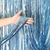 CORTINA FLECOS HOLOGRAFICA 1 M. X 2 M. CELESTE - comprar online