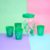 Dispenser Plastico con 4 Vasos CACTUS - comprar online