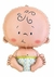 Globo Bebe 40 cm. Pañal AMARILLO PASTEL - comprar online