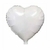 Globo Corazón 18" 45 cm. BLANCO - comprar online