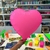 Globo Corazón Fluo 18" 45 cm. ROSA - comprar online