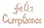 Globo Frase FELIZ CUMPLEAÑOS Cursiva NUDE - comprar online