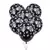 Globo Latex Estampado Huellitas fondo NEGRO 12" x12u - comprar online