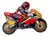 Globo Moto Carrera Roja - comprar online