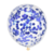 Globo Transparente con confetti x 10 u. AZUL - comprar online