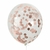 Globo Transparente con confetti x 10 u. ROSA GOLD - comprar online