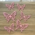 Mariposas de Papel 3D x 6 u. ROSA PASTEL - comprar online