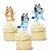 Pinche cupcakes Silueta Bluey Azul x6 - comprar online