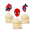 Pinches Cupcakes Hombre Araña x6 - comprar online