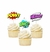 Pinches Cupcakes Onomatopeya x6 - comprar online