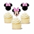 Pinches Cupcakes Silueta x6 Minnie ROSA - comprar online